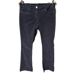 Tommy Hilfiger Women's Size 10 34x30 Corduroy Pants Black Hipster Boot Cut